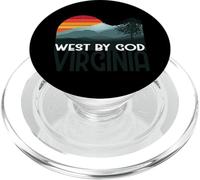 West by God Virginia Gift WV Nativo The Mountain State PopSockets PopGrip para MagSafe