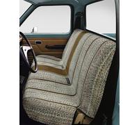 West Coast Auto Fundas de asiento de coche, accesorios de automóvil de manta de sillín Baja, universal para Ford, Chevrolet, Dodge, asientos de banco y camionetas de tamaño completo (beige)