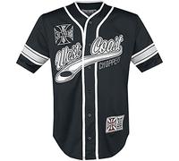 West Coast Choppers 30 Years Anniversary Limited Baseball Hombre Camisa Manga Corta Negro-Blanco XL
