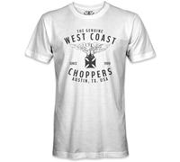 West Coast Choppers Camiseta de hombre departamento de carreras Tee White 4XL