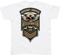 WEST COAST CHOPPERS Camiseta para hombre Hipster Hunters Camiseta Blanca, Blanco, S