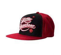 WEST COAST CHOPPERS Kimi Cross Logo Snapback Flatbill - Gorra, color rojo y negro