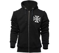 West Coast Choppers OG Classic Sudadera con capucha zip, negro, Talla L