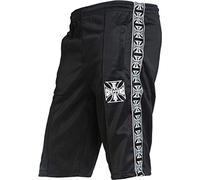 West Coast Choppers Tracksuit Shorts Hombre Pantalones Cortos Negro M 100% poliéster Estrechos