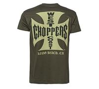 West Coast Choppers WCC T-Shirt Iron Cross Solid Khaki-L