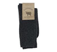 WEST COAST KNITWEAR Calcetines de cachemira fina y lana merino súper suaves y cálidos para mujer, antracita, talla única