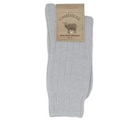 WEST COAST KNITWEAR Calcetines de lana merino y cachemira fina para mujer, súper suaves y cálidos, gris claro, Altoa única