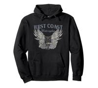 West Coast Motorcycles My Wheels My Rules Winged Bike Sudadera con Capucha