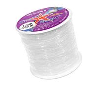 West Coast Paracord Cordón mágico elástico de 1 mm - Color Transparente - Longitud de 100 Metros - Cordón de Pulsera elástico para Hacer Joyas