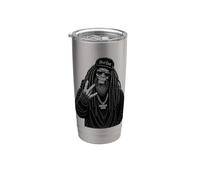 West Coast Sasquatch Rapero Urban Street Style Bigfoot Vaso térmico de acero inoxidable de doble pared