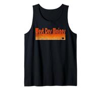 West Des Moines, Iowa, estilo retro de los años 80 Camiseta sin Mangas