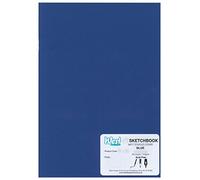 West Design RS261957 - Cuaderno de dibujo, DIN A5, grapado, 140 g, efecto mate, color azul, ideal para dibujar y escribir