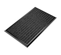 WEST&EAST Felpudo para Entrada de casa Exterior 55x90 cm, Felpudo Exterior con Borde de Aluminio Negro, Alfombra atrapa-Suciedad para la Entrada de casa, Alfombra Puerta Entrada, tapete para Entrada