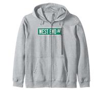 West End Ave NYC - Señal de calle para hombres, mujeres y niños Sudadera con Capucha
