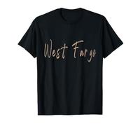 West Fargo North Dakota Diseño Vintage Elegante Camiseta