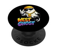 West Ghost | Hip Hop Rap Música Street Humor PopSockets PopGrip Adhesivo