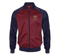 West Ham United FC - Chaqueta de entrenamiento oficial - hombre - Estilo retro - Burdeos - Pequeña