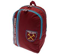 West Ham United FC Mochila con diseño de Rayas para Escuela, Vacaciones, Picnic, Idea de Regalo para cumpleaños, Aniversario, Navidad
