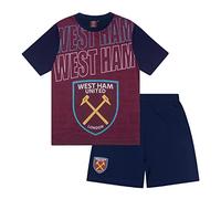 West Ham United FC - Pijama Corto para niño - Producto Oficial - Granate - 8-9 años