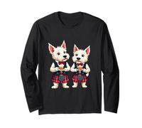 West Highland Terrier quema la noche con whisky dram Manga Larga