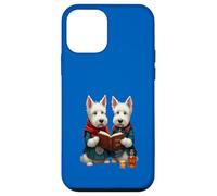 West Highland Terriers leyendo Robert Burns Poesía Carcasa para iPhone 12 mini
