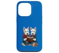 West Highland Terriers leyendo Robert Burns Poesía Carcasa para iPhone 13 Pro