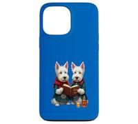 West Highland Terriers leyendo Robert Burns Poesía Carcasa para iPhone 13 Pro Max