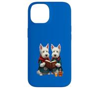 West Highland Terriers leyendo Robert Burns Poesía Carcasa para iPhone 14