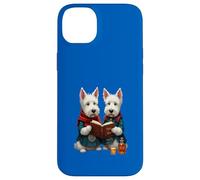West Highland Terriers leyendo Robert Burns Poesía Carcasa para iPhone 14 Plus