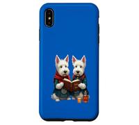 West Highland Terriers leyendo Robert Burns Poesía Carcasa para iPhone XS Max