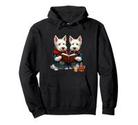 West Highland Terriers quema libro de poesía y whisky Sudadera con Capucha