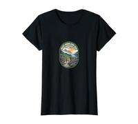 West Highland Way Scotland Walking Trail al Aire Libre Camiseta gráfica económica, Mujer, Negro, L