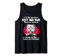 West Highland White Terrier Best Dog Mom Funny Mothers Day Camiseta sin Mangas