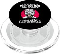 West Highland White Terrier Best Dog Mom Funny Mothers Day PopSockets PopGrip para MagSafe