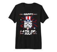 West Highland White Terrier Dog Patriotic 4th of July Dogs Camiseta Premium