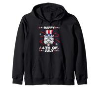 West Highland White Terrier Dog Patriotic 4th of July Dogs Sudadera con Capucha