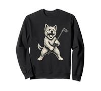 West Highland White Terrier Golf Deportes Vintage Dog Lover Sudadera