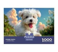 West Highland White Terrier Puzzles Imposible,desafío para Adultos 1000 Piezas Obra De Arte De Juego De para Adultos Y Niños A Partir De 12 Años 70x50cm/1000pcs