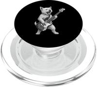 West Highland White Terrier Tocando Bajo Música Rock PopSockets PopGrip para MagSafe