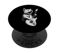 West Highland White Terrier Tocando Guitarra Rock Música Perro PopSockets PopGrip Adhesivo