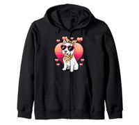 West Highland White Terrier Valentines Day Westie Sudadera con Capucha