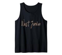 West Jordan Utah Diseño Elegante Vintage Camiseta sin Mangas