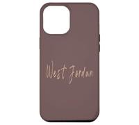 West Jordan Utah Diseño Elegante Vintage Carcasa para iPhone 12 Pro MAX