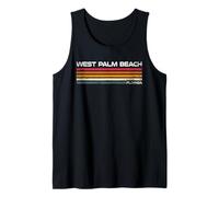 West Palm Beach Florida Diseño Retro West Palm Beach FL Camiseta sin Mangas