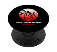 West Palm Beach Florida Puesta de Sol Diseño West Palm Beach FL PopSockets PopGrip Adhesivo