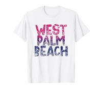 West Palm Beach Florida - West Palm Beach FL, Estilo Retro de los 70 Camiseta