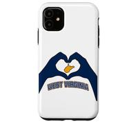 West Virginia Corazón Manos Montaña Estado WVA 304 Raíces Carcasa para iPhone 11