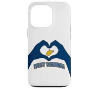 West Virginia Corazón Manos Montaña Estado WVA 304 Raíces Carcasa para iPhone 13 Pro