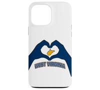 West Virginia Corazón Manos Montaña Estado WVA 304 Raíces Carcasa para iPhone 13 Pro MAX