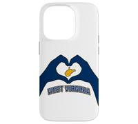 West Virginia Corazón Manos Montaña Estado WVA 304 Raíces Carcasa para iPhone 14 Pro
